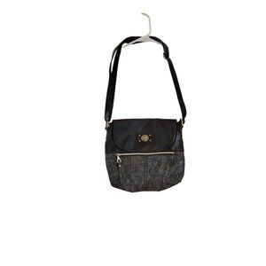 Relic Mock-Croc Crossbody Bag‎ Purse Black-Grey Mock-Croc